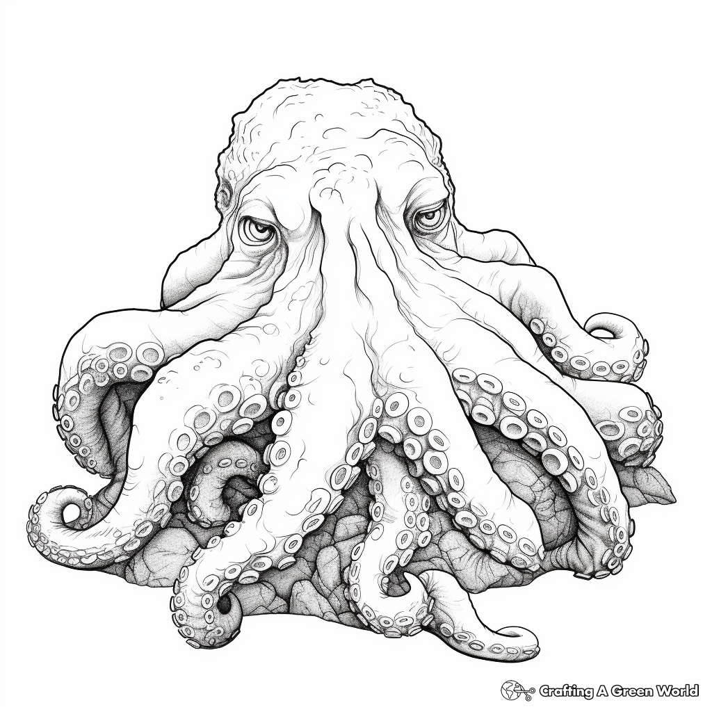 Octopus coloring pages