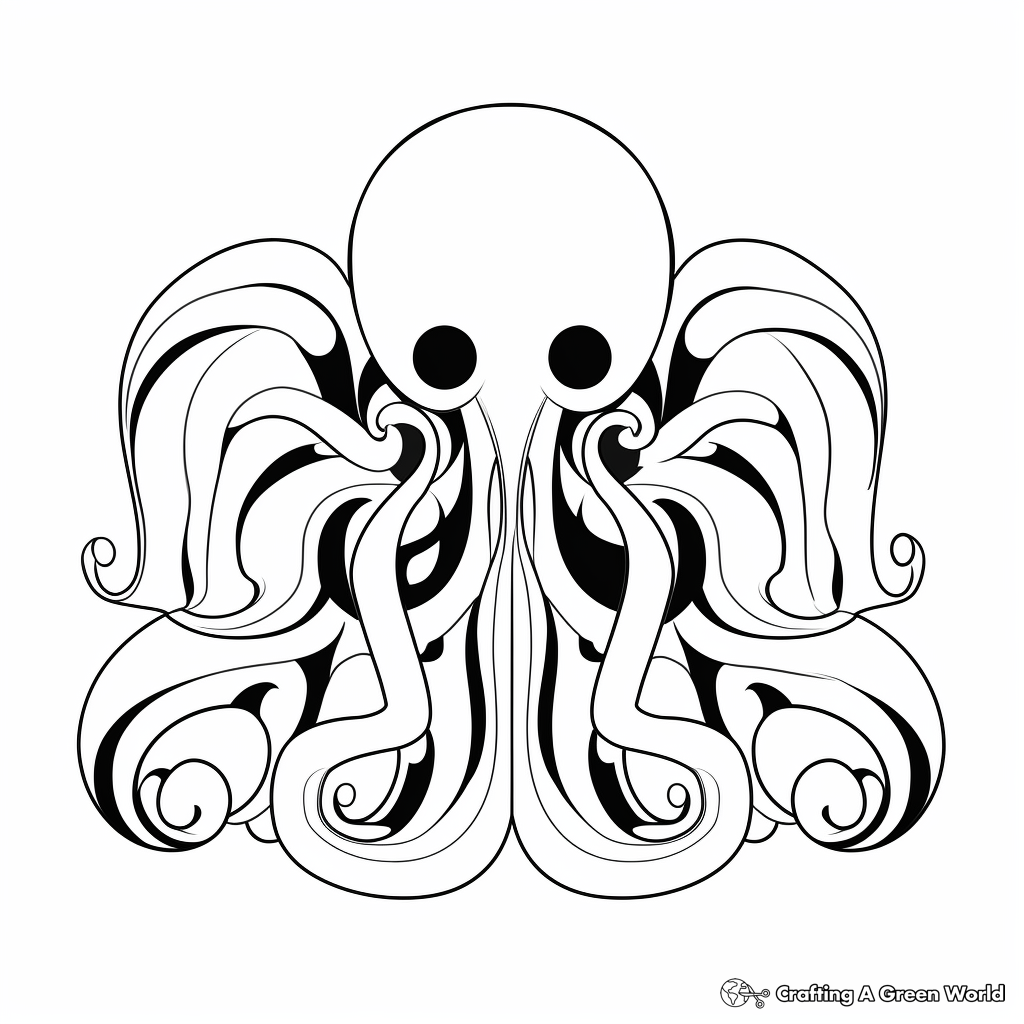 Octopus coloring pages