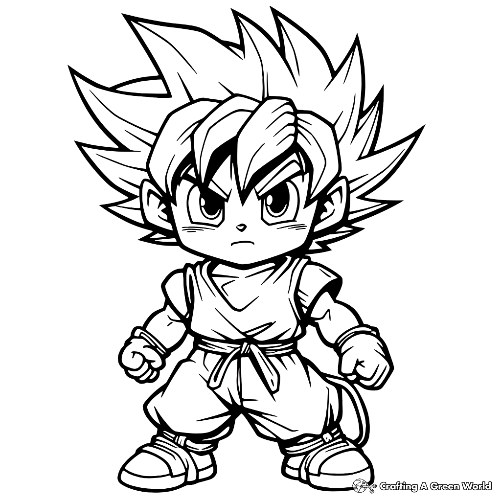 Goku coloring pages