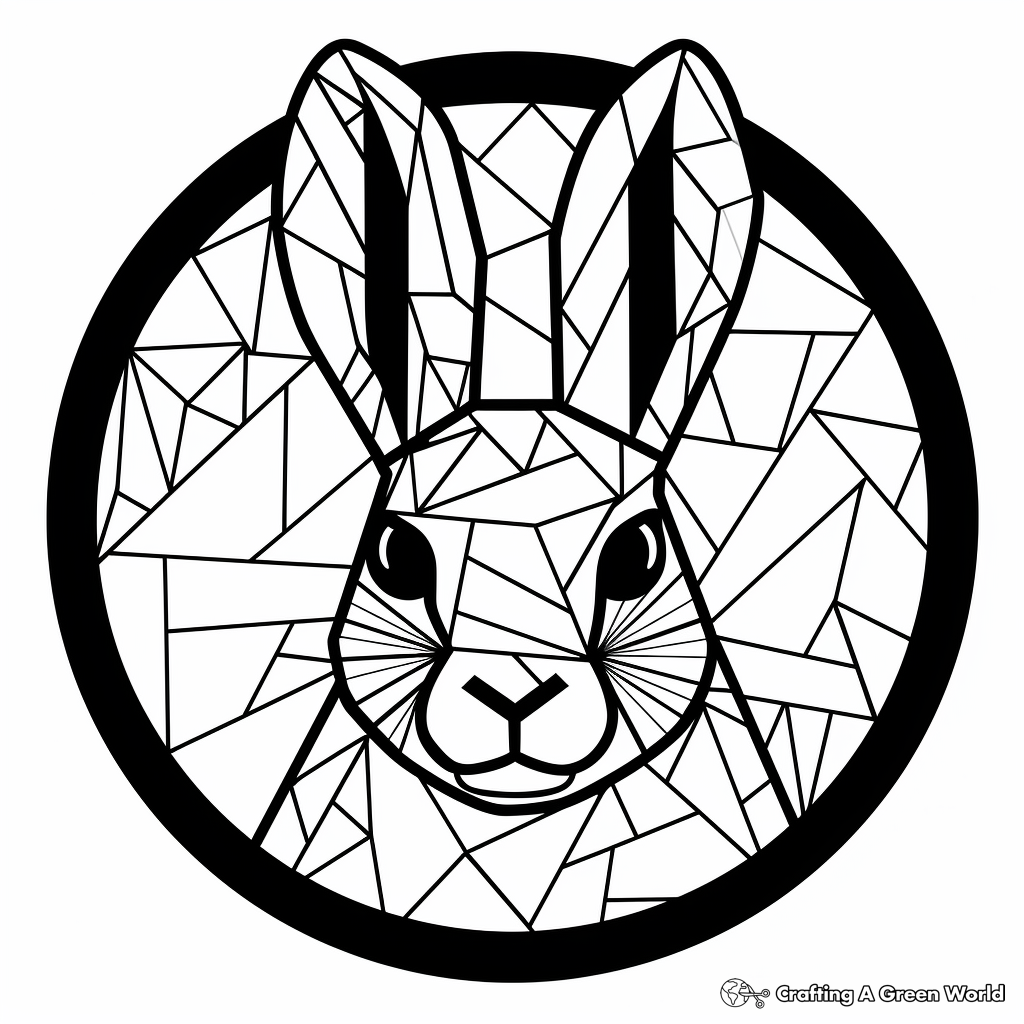 R is for rabbit coloring pages