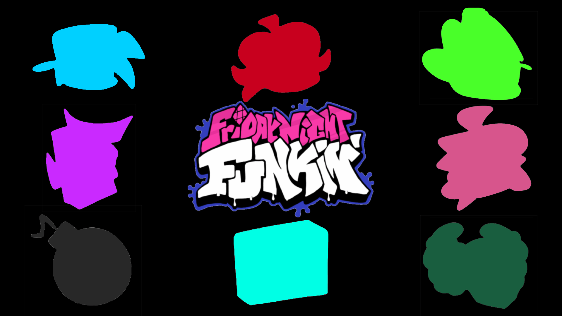 Fnf wallpaper i made one with mods rfridaynightfunkin