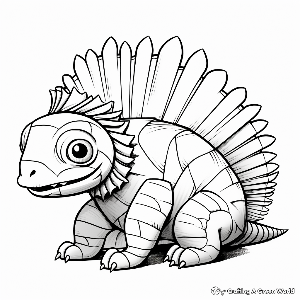 Dimetrodon coloring pages