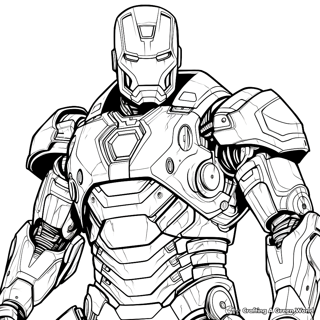 Iron man coloring pages