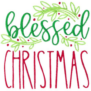 Bcd blessed christmas embroidery designer mall