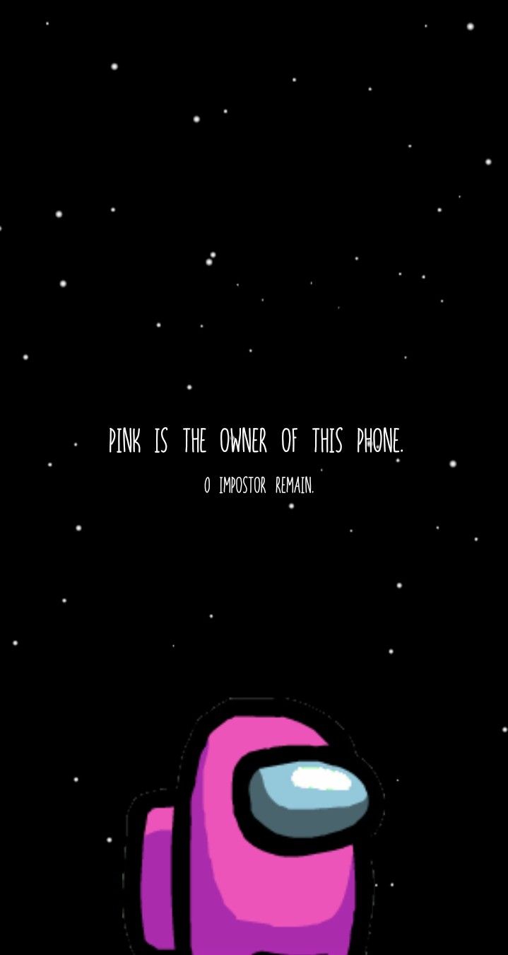 Pink crewmate among us wallpaper wallpaper iphone cute funny iphone wallpaper hype wallpaper