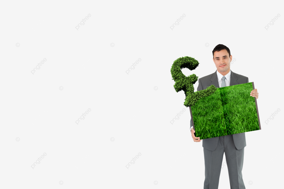 Imagen puta de hombre sujetando la economãa del libro de cãsped png dibujos generado digitalmente follaje innovaciãn png imagen para dcarga gratuita