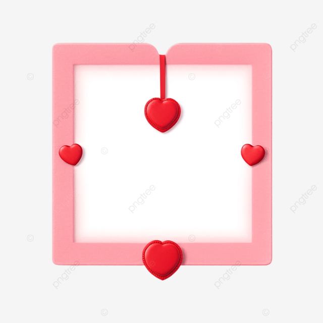 Borde rosa con sãmbolo de amor png dibujos amor borde san valentin png imagen para dcarga gratuita