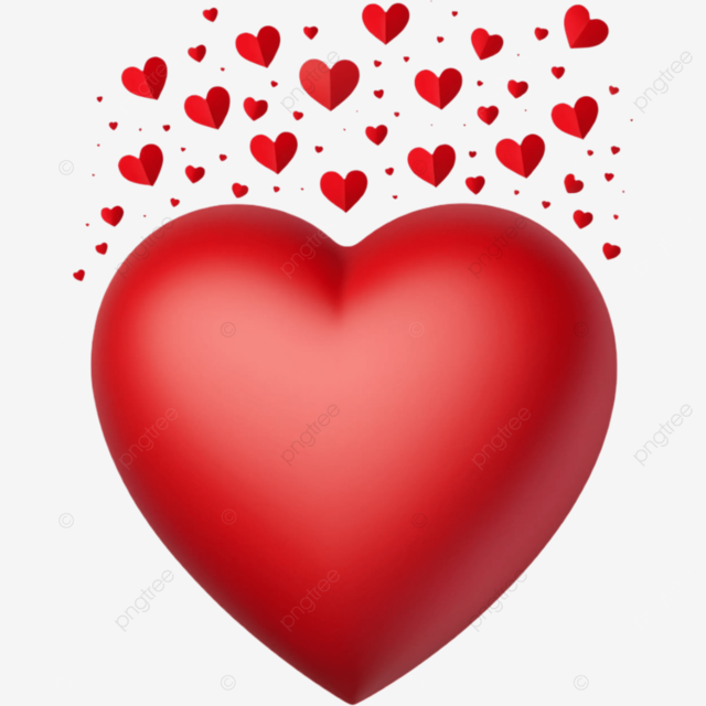 Corazãn rojo con forma pletamente de amor png dibujos ilustraciãn elemento amor png imagen para dcarga gratuita