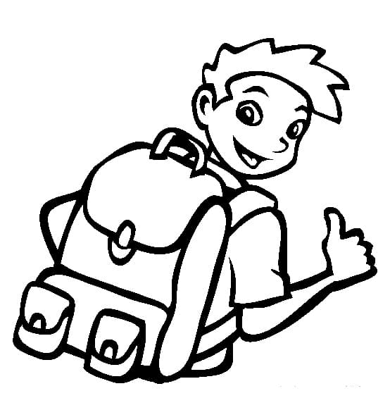 Backpack coloring pages printable for free download