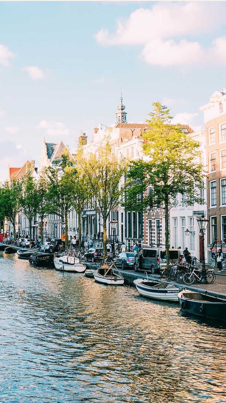 Amsterdam canal summer wallpapers