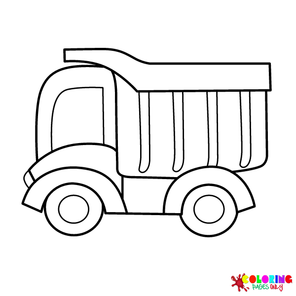 Dump truck coloring pages