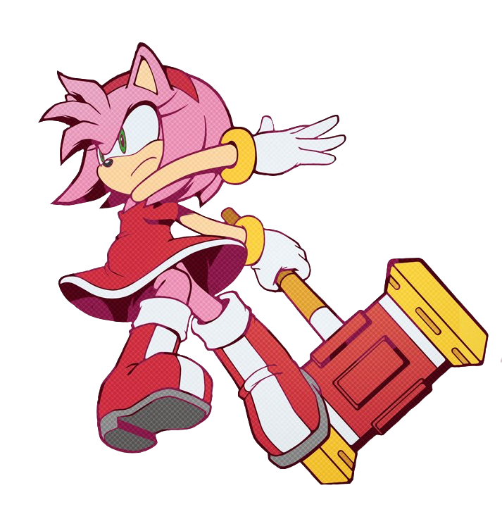 Amy rose sonic the hedgehog render by dukenothing on