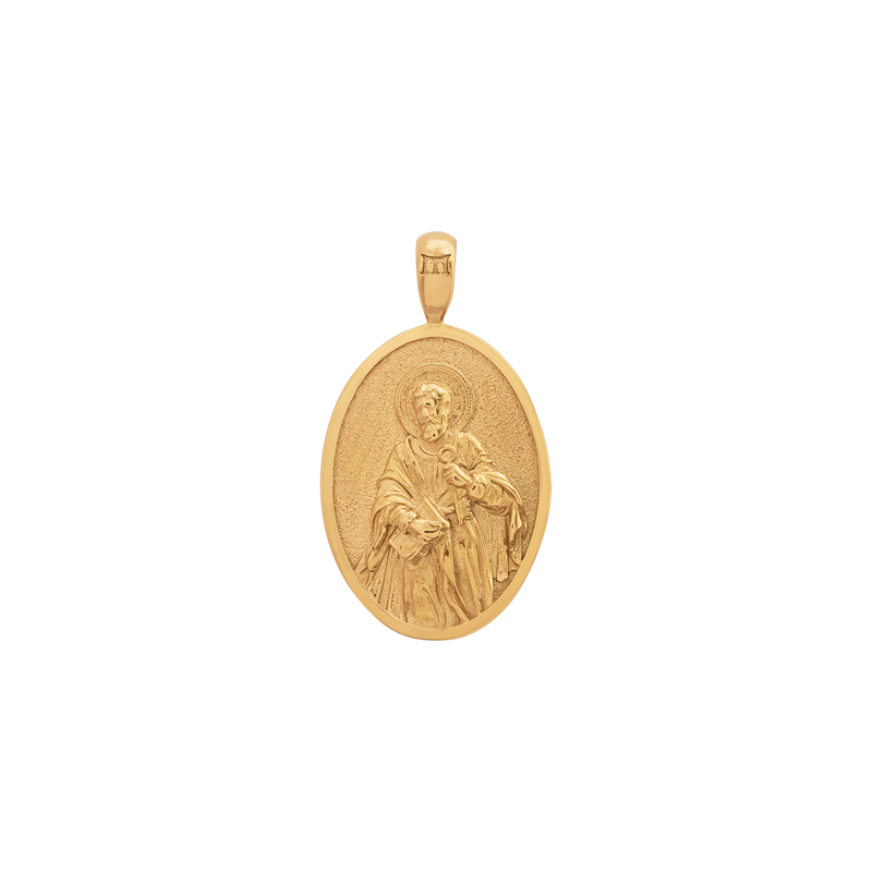 St peter pendant k gold plated st peter pendant