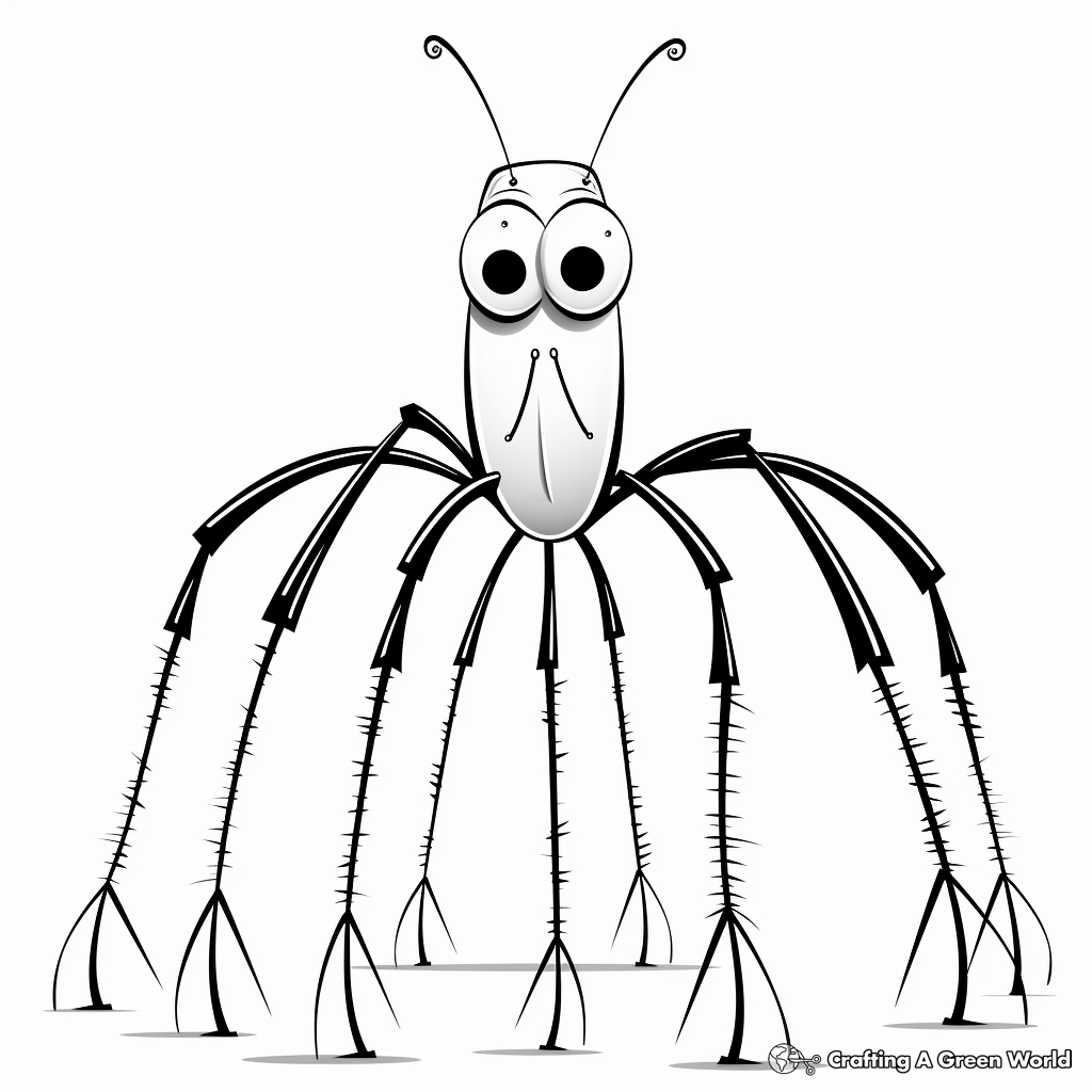 Baby long legs coloring pages