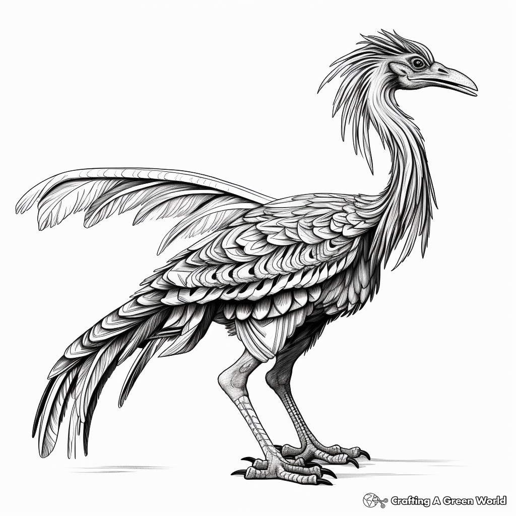 Oviraptor coloring pages