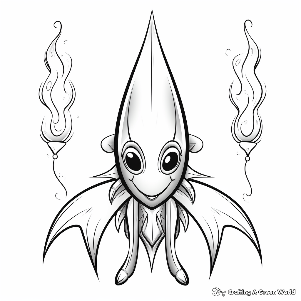 Vampire squid coloring pages