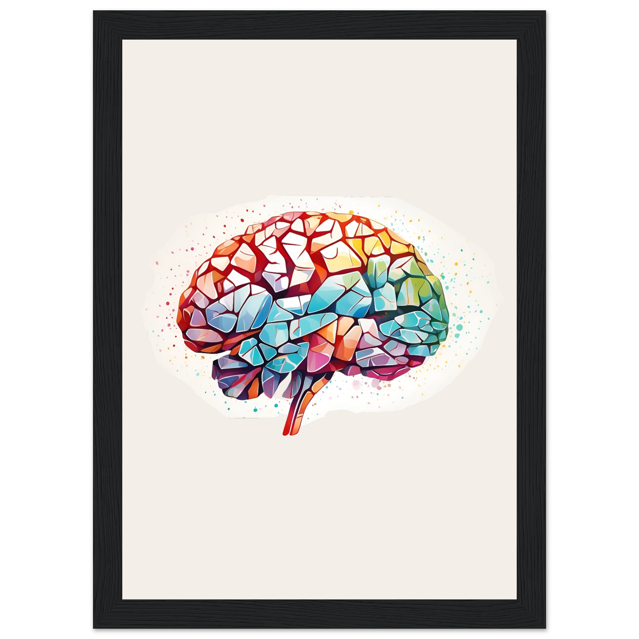 Abstract brain anatomy art â medical art