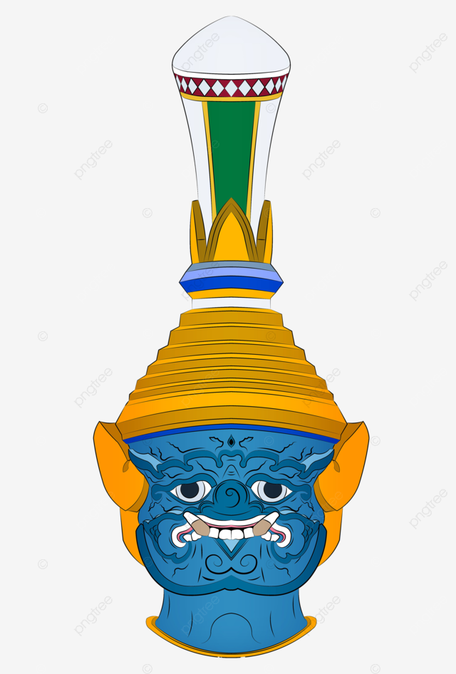 Head of giant sketchingthai art style thai drawing buddhist siam png transparent image and clipart for free download