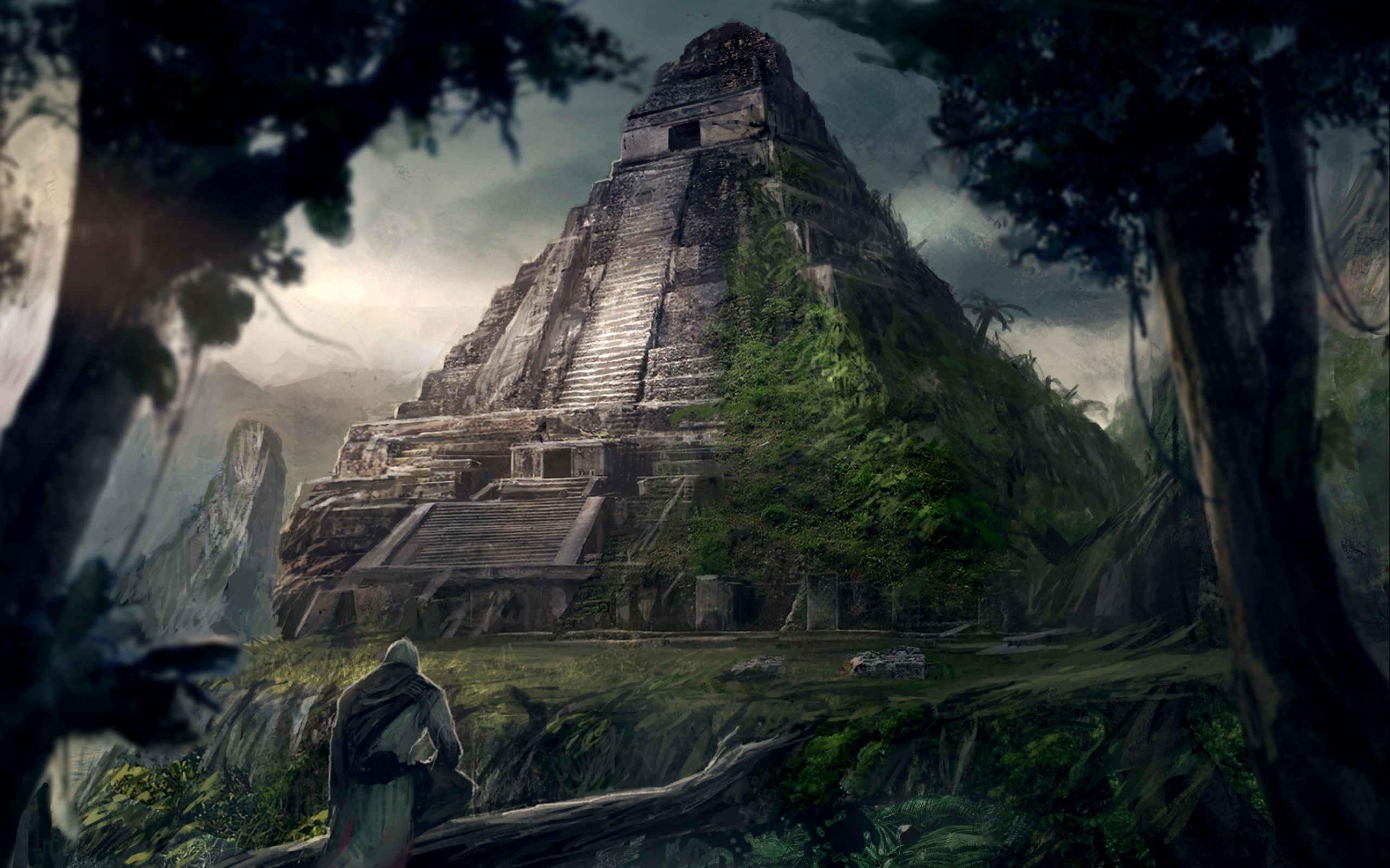Затерянный темна. Ассасин Крид 3 древний храм Майя. Пирамида Майя арт. Затерянный город пирамиды Майя. Затерянный город пирамиды Майя Ацтеки.