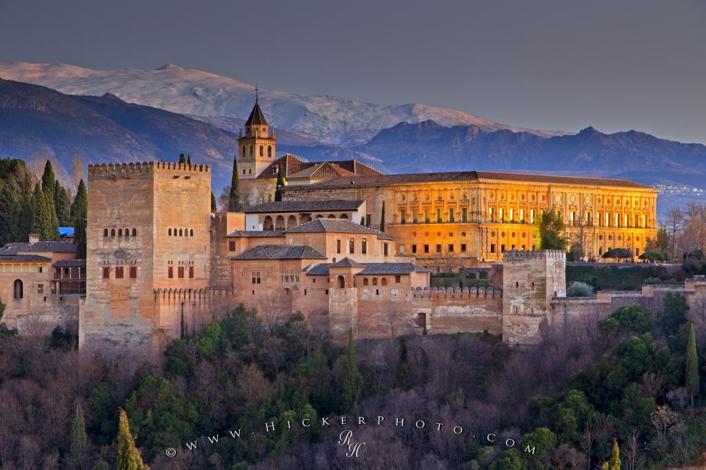 Free wallpaper background travel destination city of granada andalusia spain