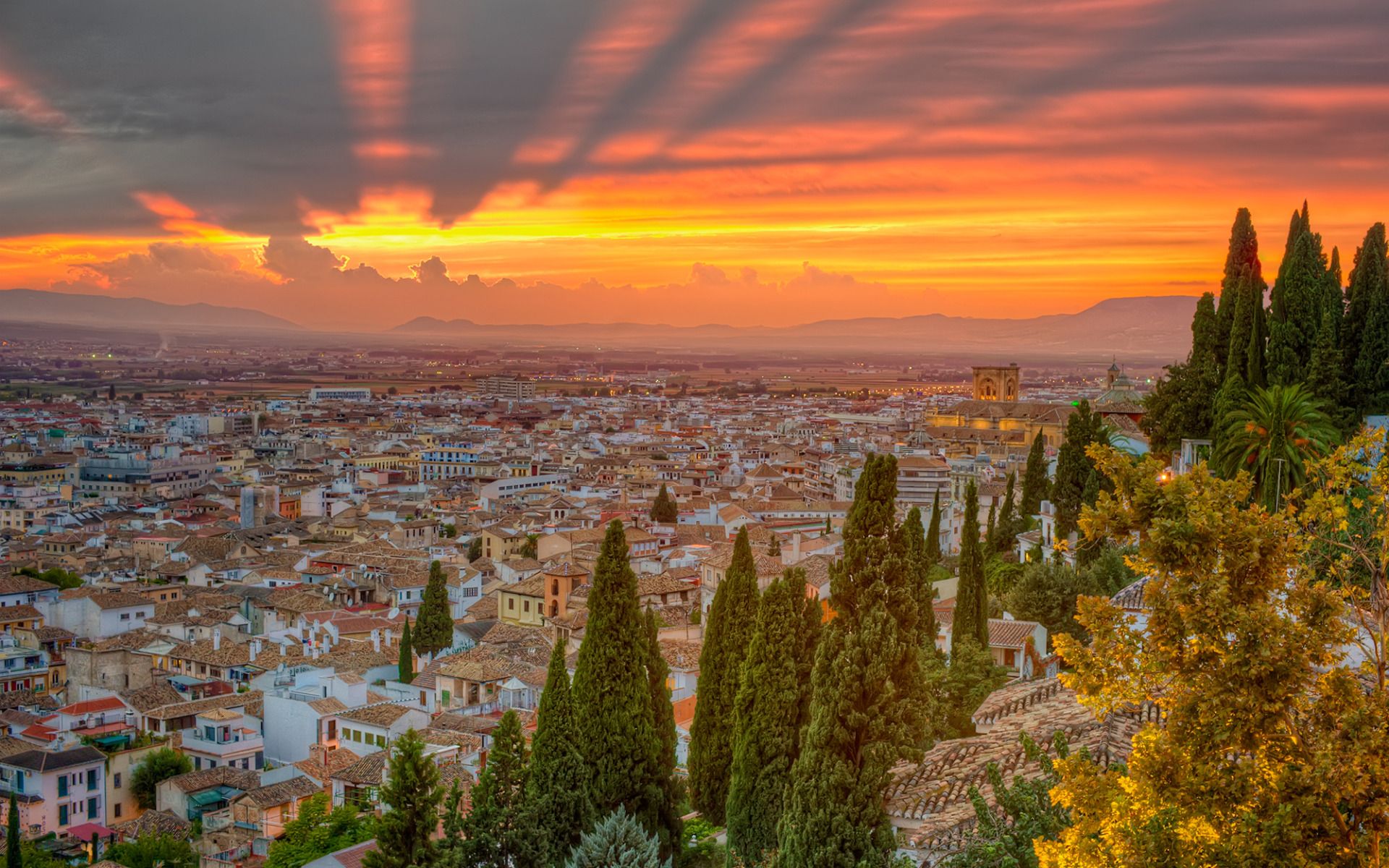 The city of granada in andalucia southern spain widescreen wallpaper ciudad de granada paisajes de espaãa viajar por espaãa