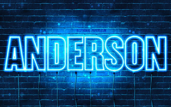 Download wallpapers anderson k wallpapers with names horizontal text anderson name blue neon lights picture with anderson name for desktop free pictures for desktop free