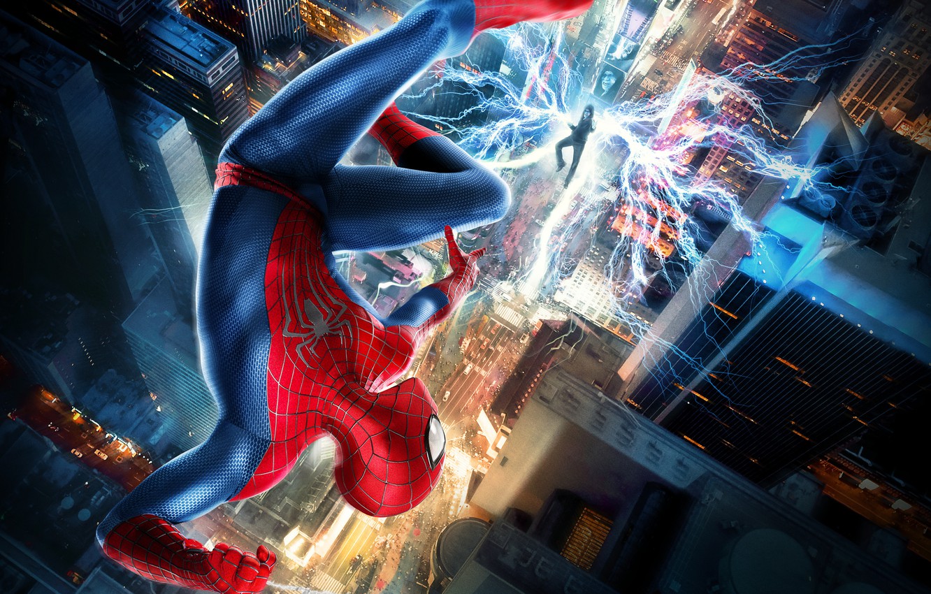 Wallpaper city usa fantasy hero amazing electro lightning new york the wallpaper year exclusive marvel spider