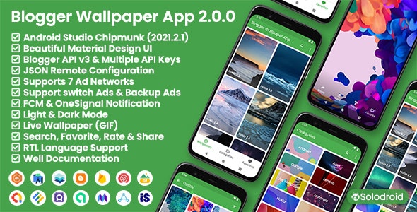 Blogger wallpaper app