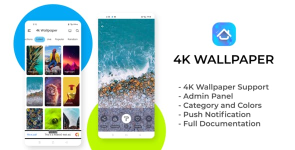 Wallpaper mobile app templates