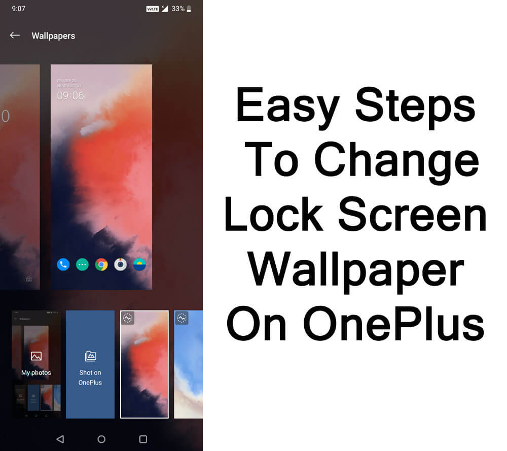 How to change lock screen wallpaper in oneplus prot archives