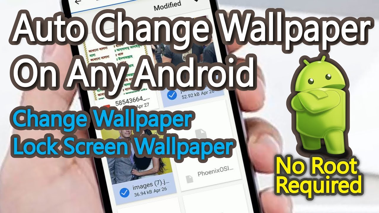 How to auto change wallpaper android