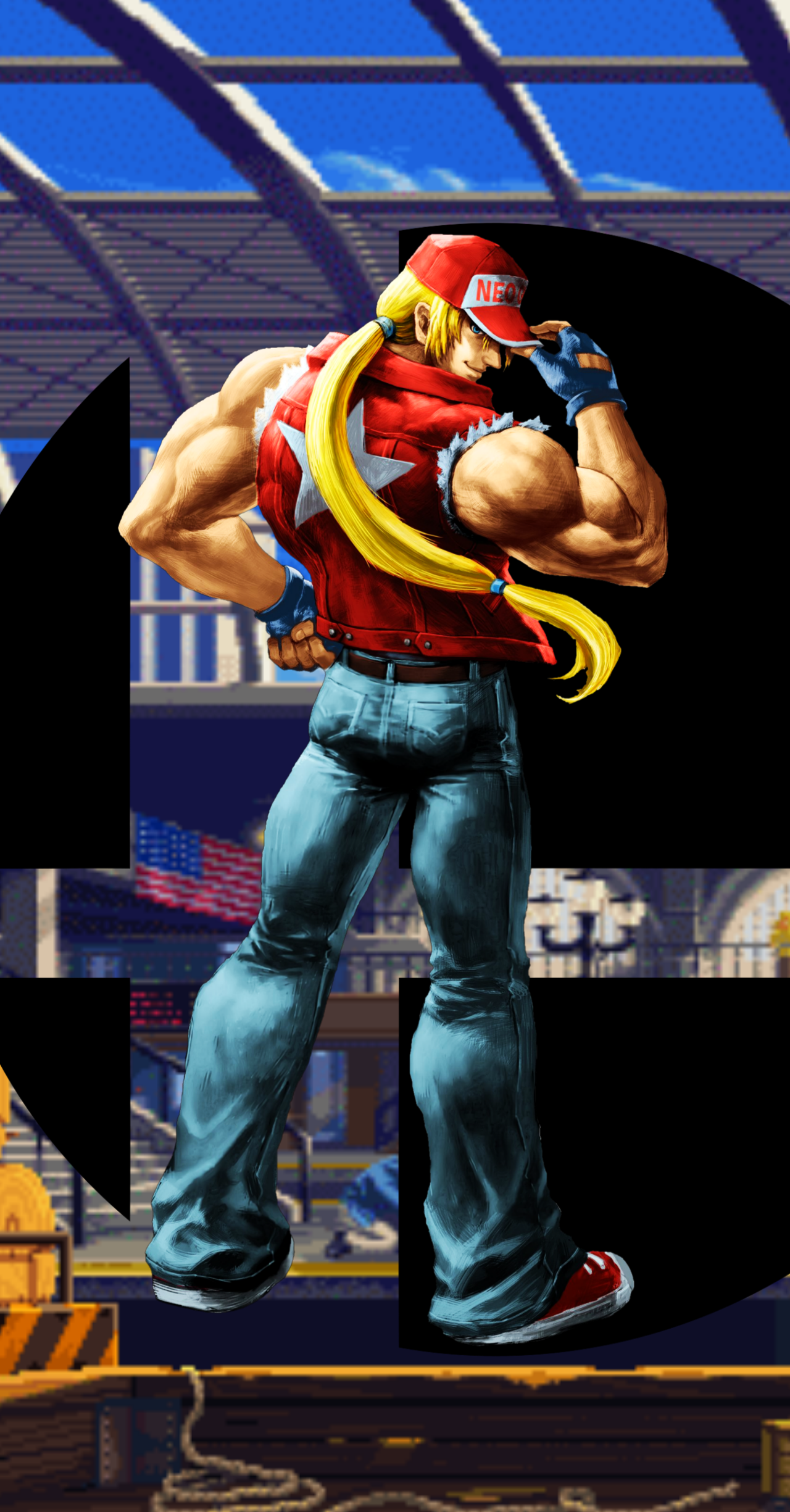 Terry bogard wallpaper oc please credit me if you use it somewhere rsmashbrosultimate