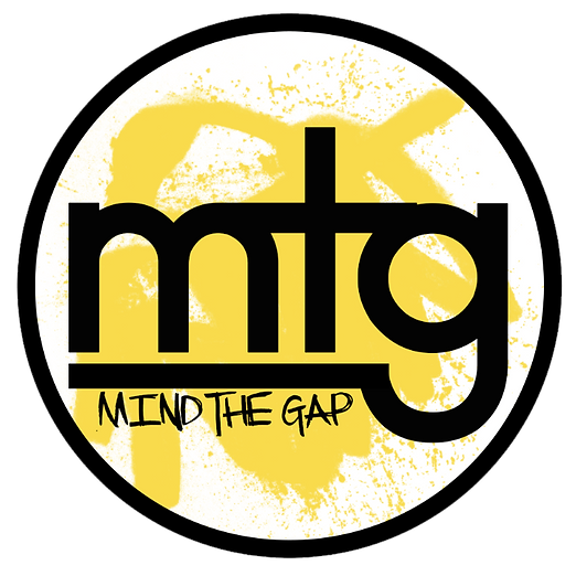 Mind the gap art label