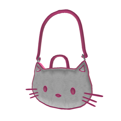 Cute pink cat handbag roblox item