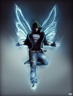 Adrianonly his wings are featherednot made of blue light angel pictures angel images destop wallpaper