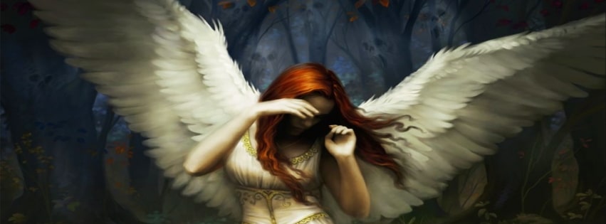 Angel at wrong place facebook cover photo
