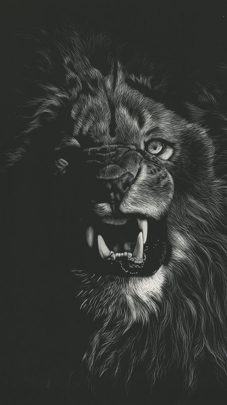 Angry lion wallpaper download