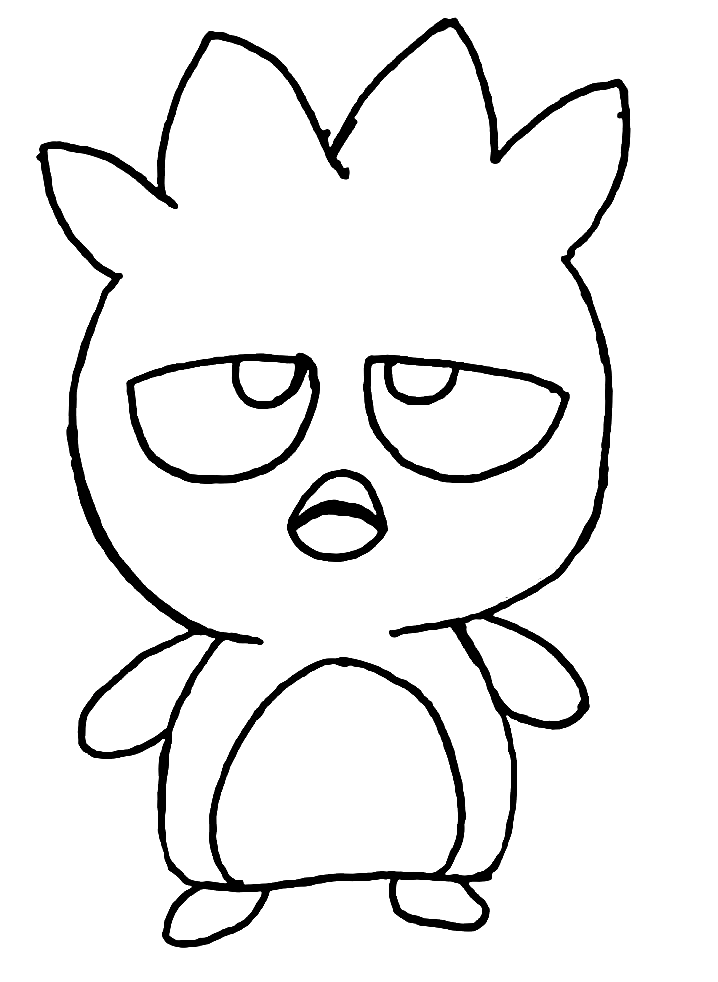 Badtz maru sanrio coloring pages