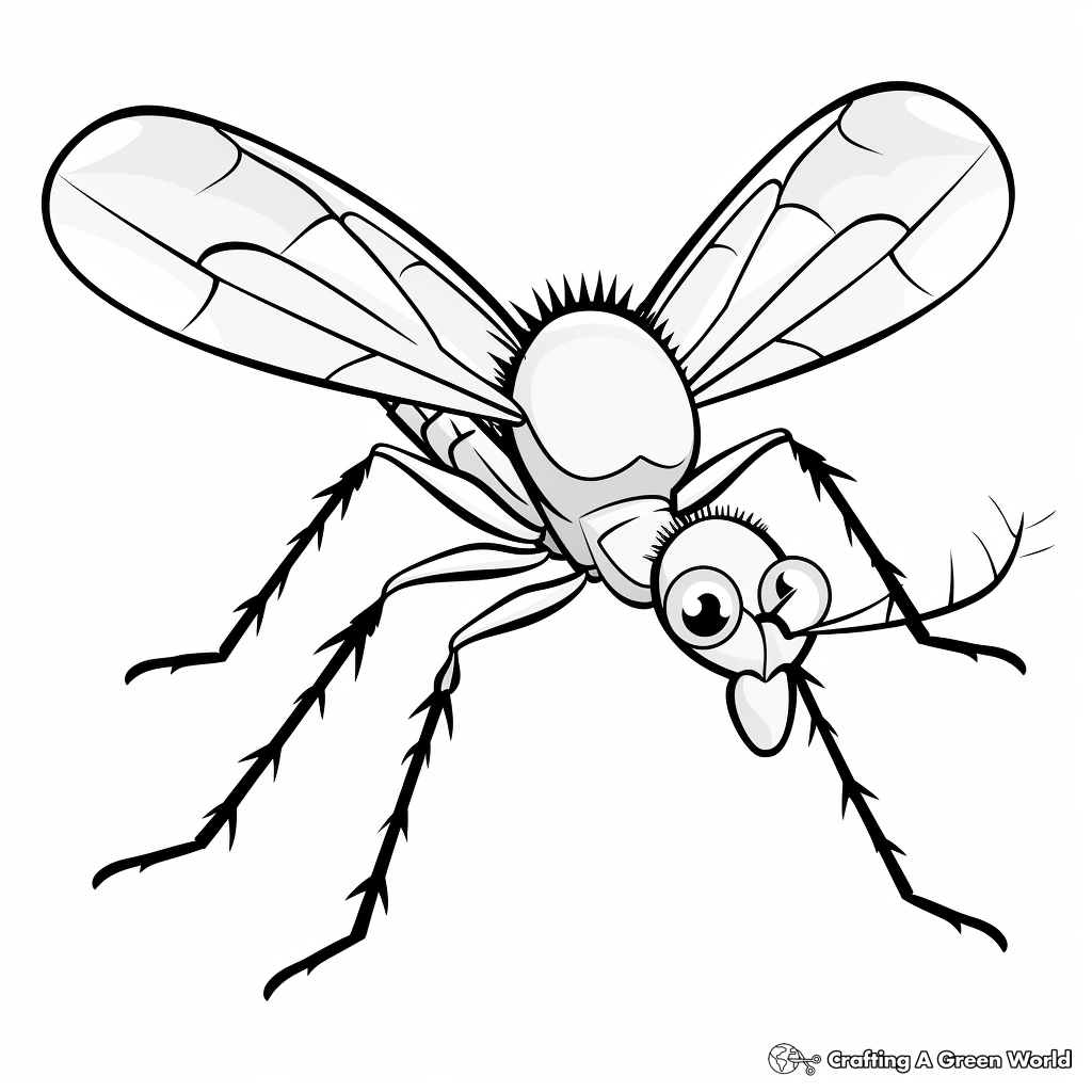 Mosquito coloring pages