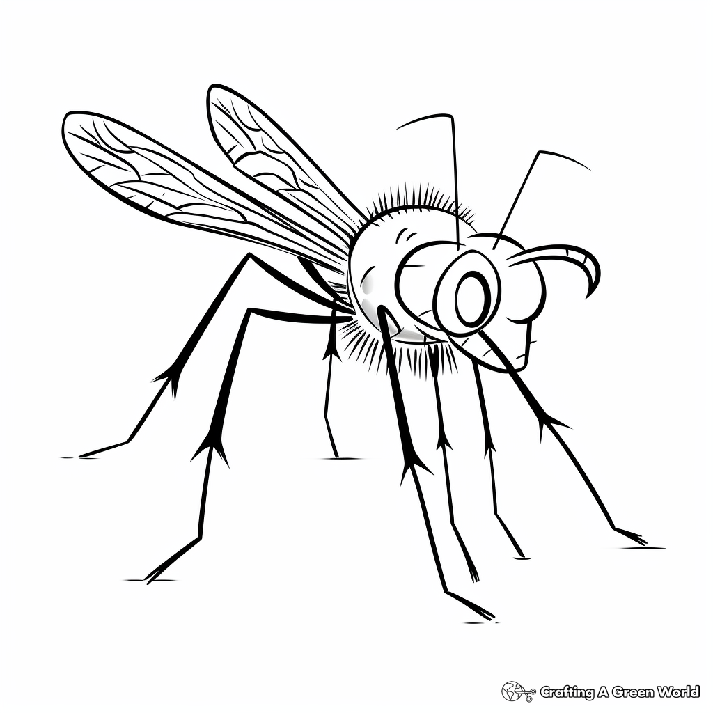 Mosquito coloring pages