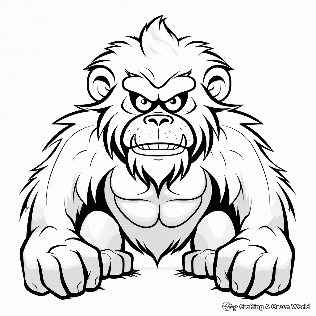 Grumpy monkey coloring pages