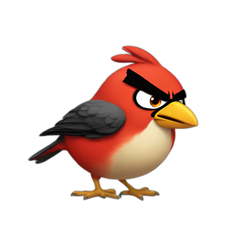 Angry bird red ai emoji generator