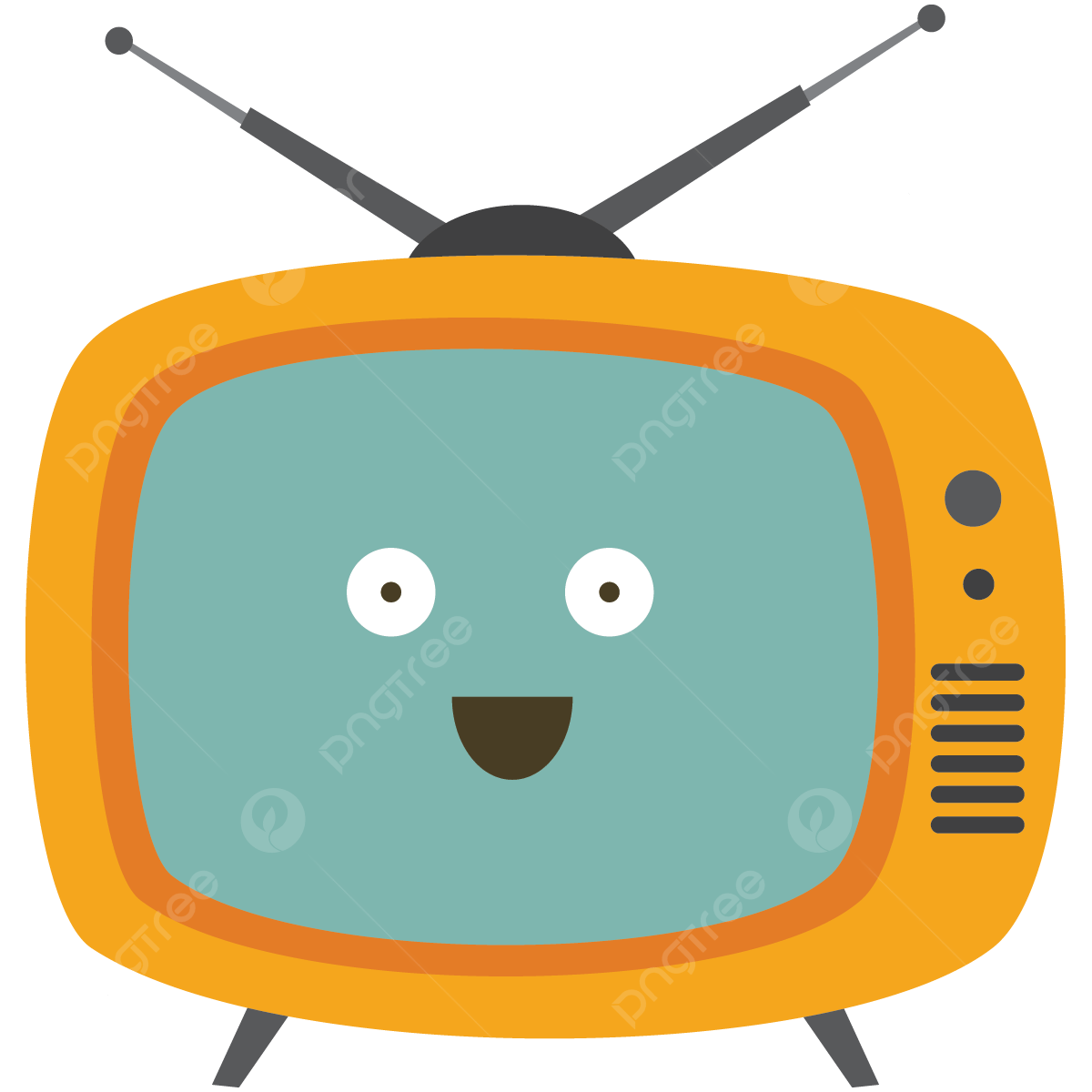 Television emoji expression fun vector television emoticon fun png and vector with transparent background for free download