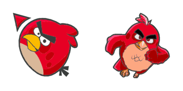 Angry birds red cursor