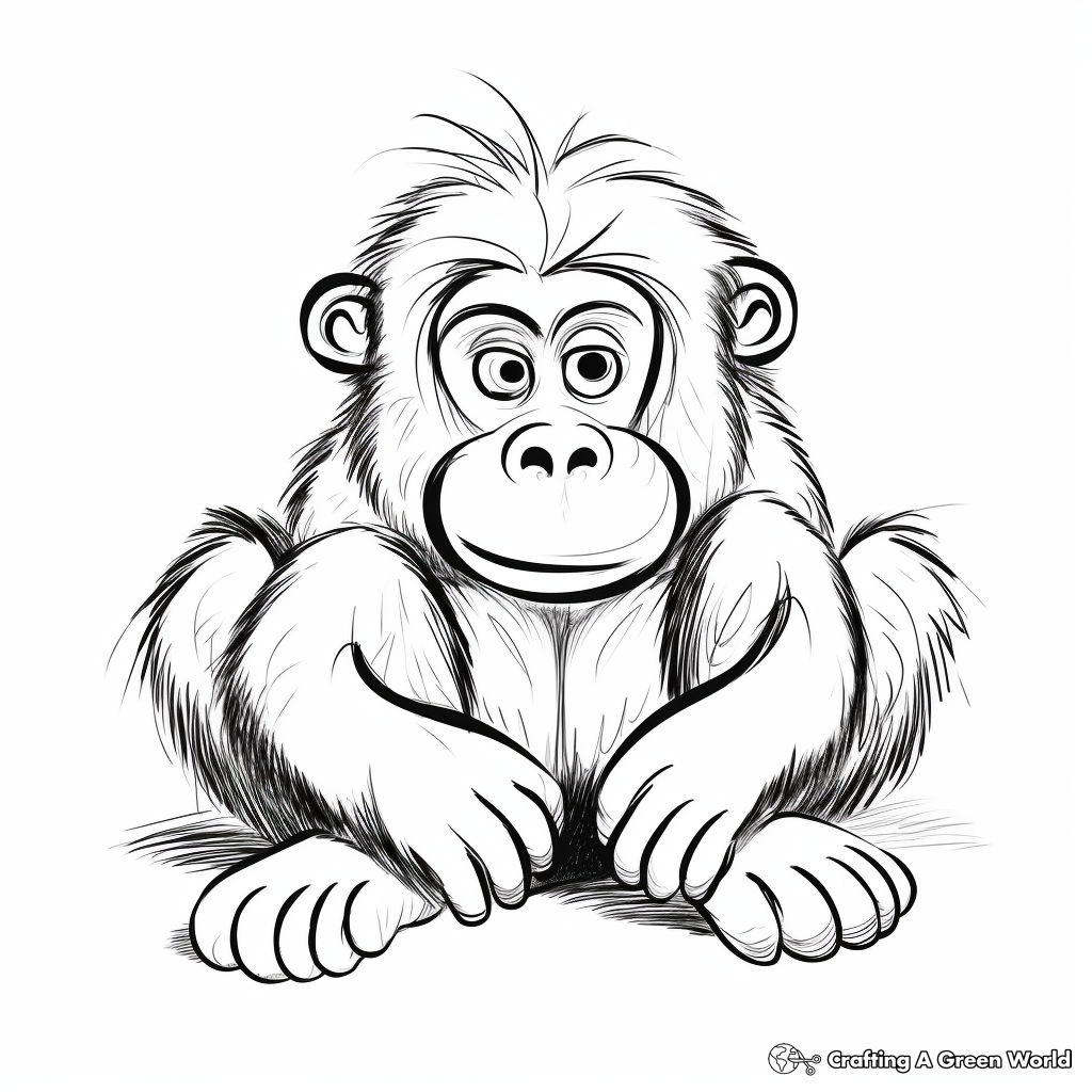 Grumpy monkey coloring pages