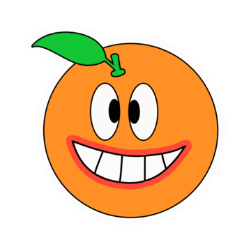 Orange stickers png transparent images free download vector files