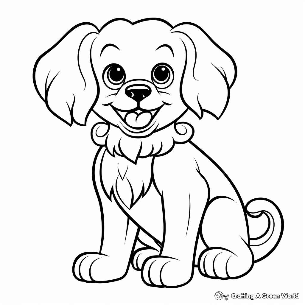 Cavalier king charles spaniel coloring pages