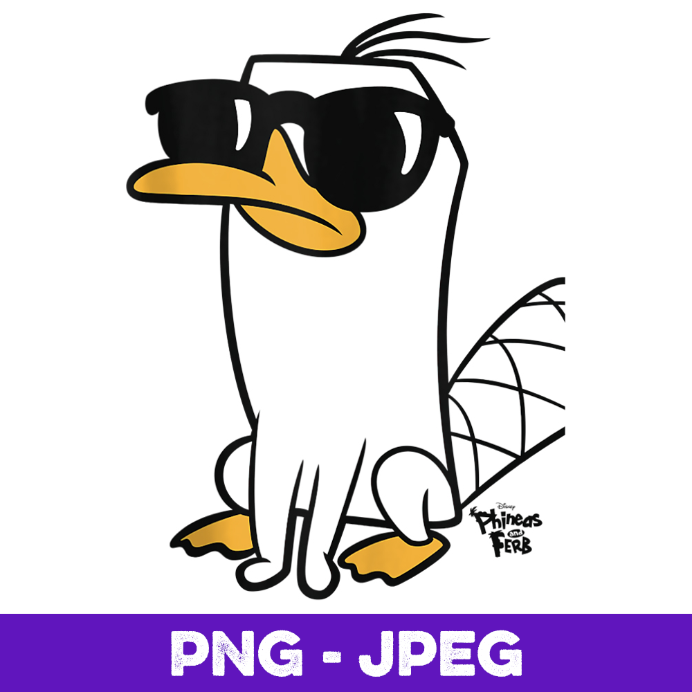 Disney phineas and ferb cool perry shades v png design p