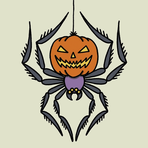 Scary cartoon spider gifs