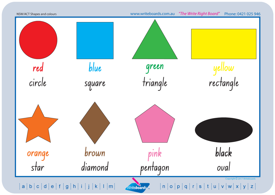 Nsw foundation font for childcare and preschools childrens writing board